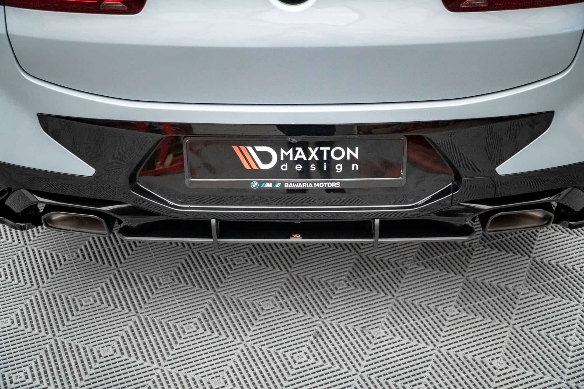 MAXTON DESIGN - Street Pro Zadný difúzor vhodné pre BMW X4 M-Pack G02 Facelift, Čierna Matná – Obrázok 3