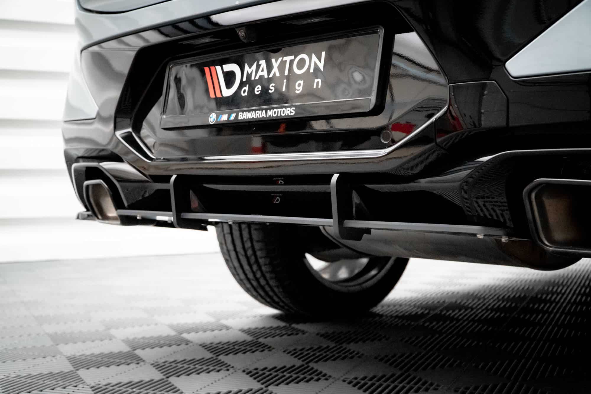 MAXTON DESIGN - Street Pro Zadný difúzor vhodné pre BMW X4 M-Pack G02 Facelift, Čierna Matná – Obrázok 4