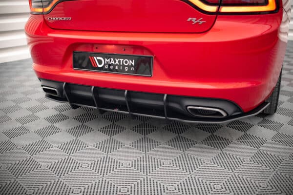 MAXTON DESIGN - Street Pro Zadný difúzor Dodge Charger RT Mk7 Facelift, Čierna Matná – Obrázok 2