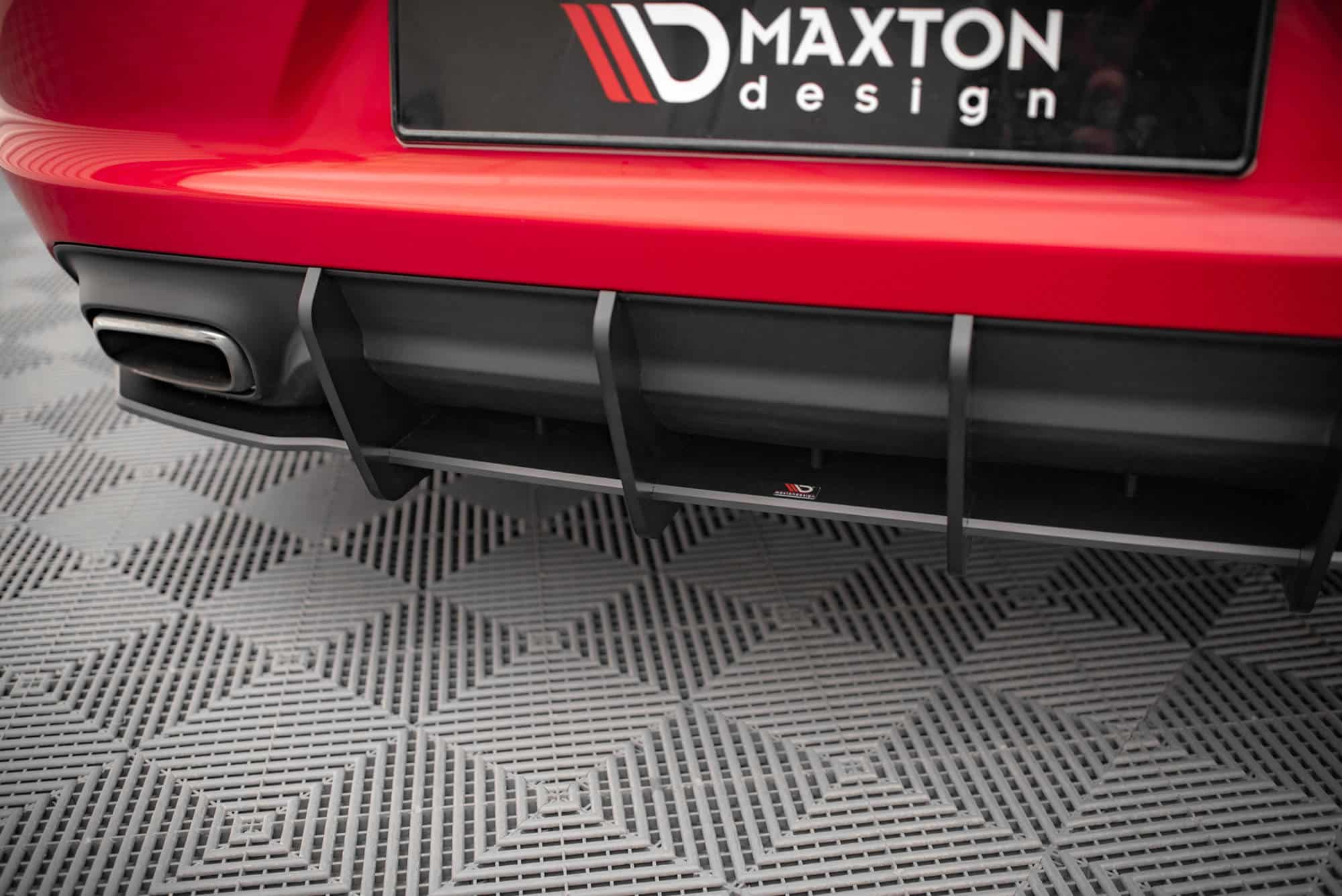 MAXTON DESIGN - Street Pro Zadný difúzor Dodge Charger RT Mk7 Facelift, Čierna Matná – Obrázok 3