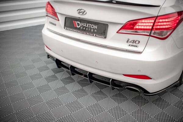 MAXTON DESIGN - Street Pro Zadný difúzor Hyundai I40 Mk1, Čierna Matná – Obrázok 2
