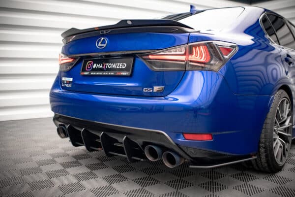MAXTON DESIGN - Street Pro Zadný difúzor Lexus GS F Mk4 Facelift, Čierna Matná – Obrázok 3
