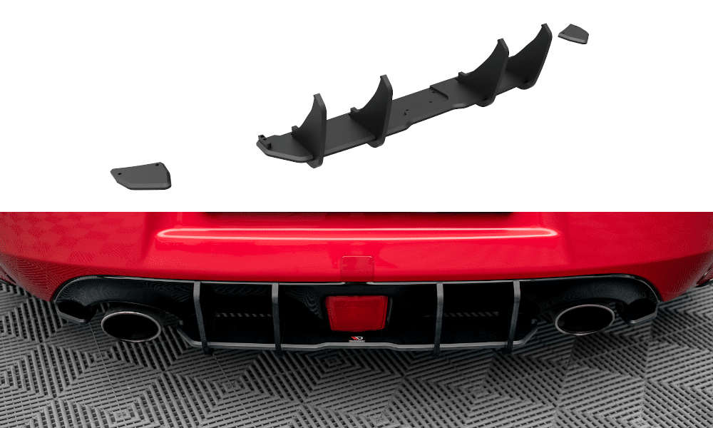 MAXTON DESIGN - Street Pro Zadný difúzor Nissan 370Z, Čierna Matná