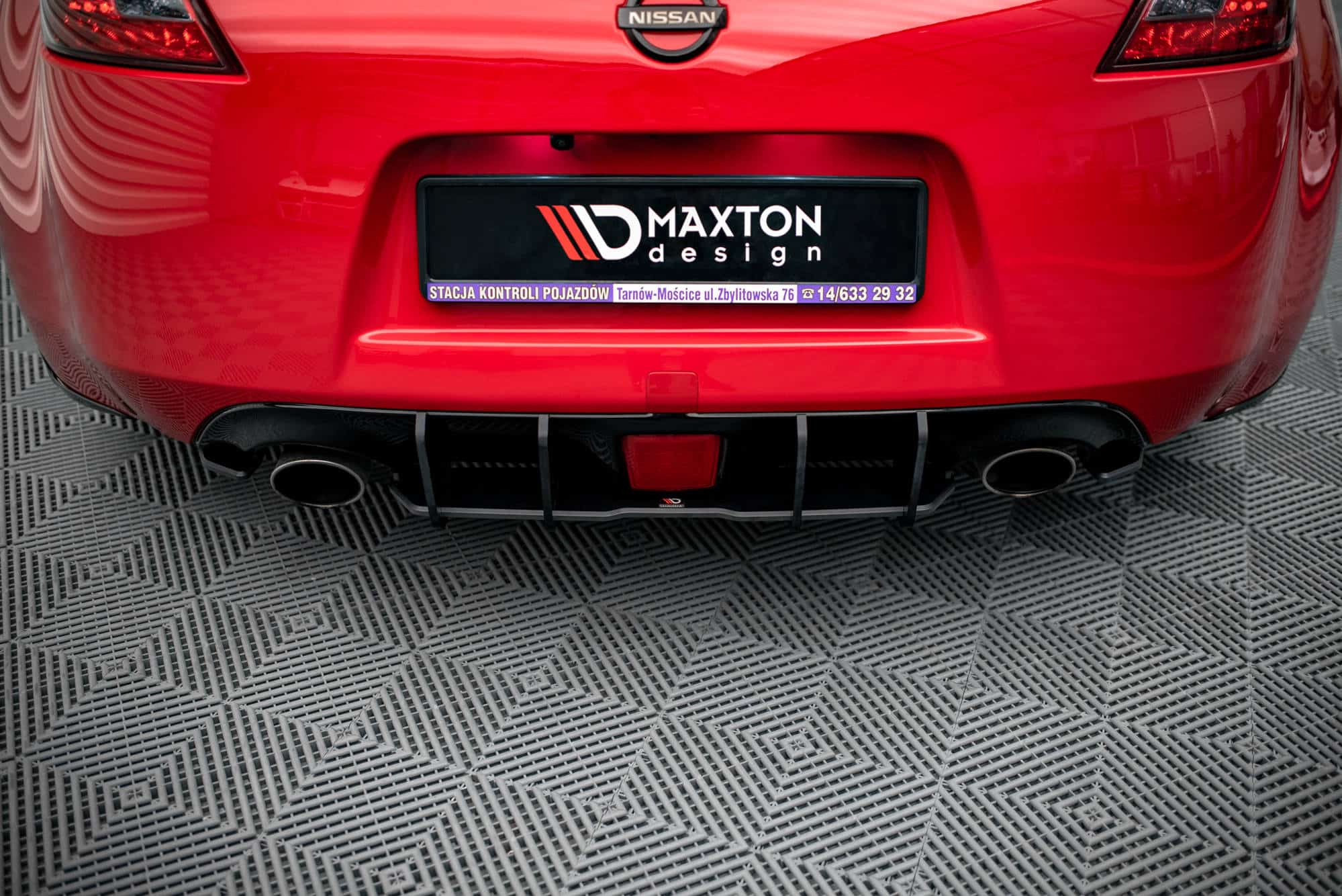 MAXTON DESIGN - Street Pro Zadný difúzor Nissan 370Z, Čierna Matná – Obrázok 2