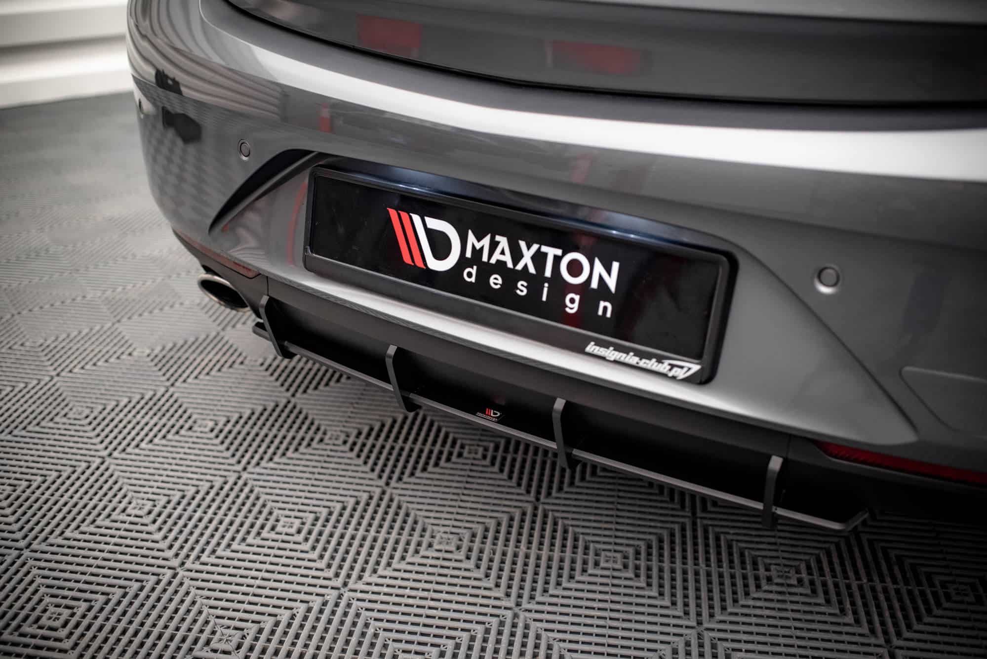 MAXTON DESIGN - Street Pro Zadný difúzor Opel Insignia Mk2, Čierna Matná – Obrázok 3