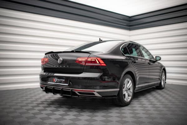 MAXTON DESIGN - Street Pro Zadný difúzor Volkwagen Passat B8 Facelift, Čierna Matná – Obrázok 2