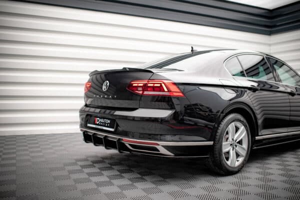 MAXTON DESIGN - Street Pro Zadný difúzor Volkwagen Passat B8 Facelift, Čierna Matná – Obrázok 4