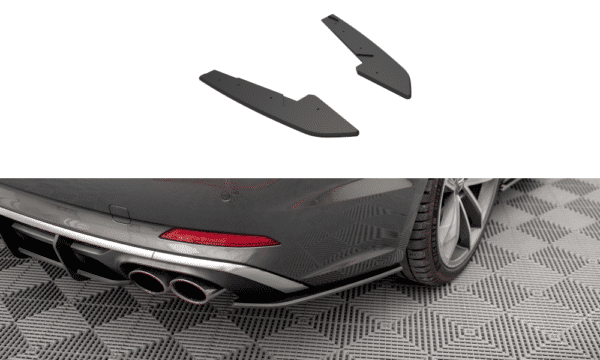 MAXTON DESIGN - Street Pro Bočné difúzory zadného nárazníka Audi S5 Sportback F5, Čierna Matná
