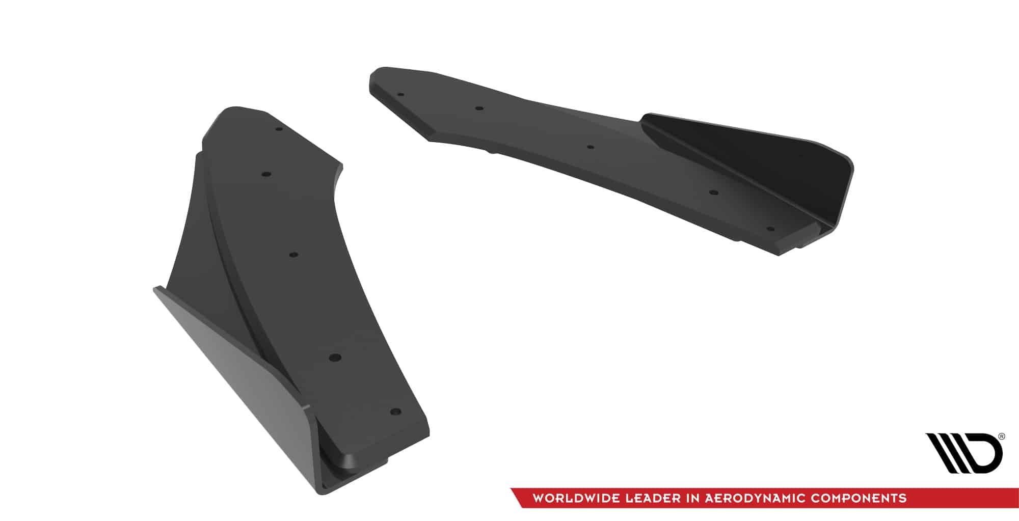 MAXTON DESIGN - Street Pro Bočné difúzory zadného nárazníka + Splitre Audi S3 Sedan 8Y, Čierna Matná – Obrázok 6