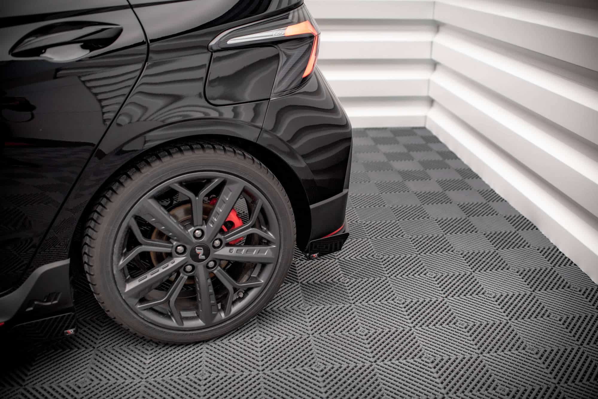 MAXTON DESIGN - Street Pro Zadné Bočné difúzory + Splitre Hyundai I20 N Mk3, Čierna Matná – Obrázok 2