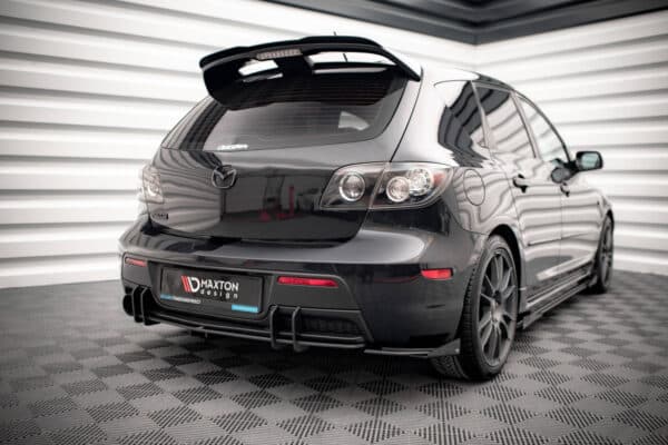 MAXTON DESIGN - Street Pro Bočné zadné difúzory + Splitre Mazda 3 MPS Mk1 US-Spec Version, Čierna Matná – Obrázok 2