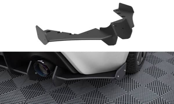 MAXTON DESIGN - Street Pro Bočné difúzory zadného nárazníka Subaru BRZ Mk1 / Mk1 Facelift, Čierna Matná