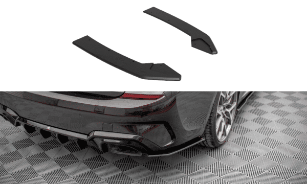 MAXTON DESIGN - Street Pro Bočné difúzory zadného nárazníka V.2 vhodné pre BMW M340i / M-Pack G20 / G21, Čierna Matná