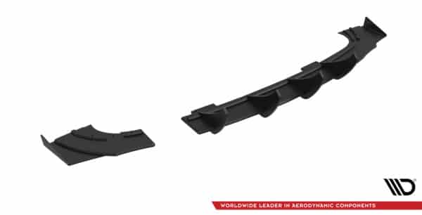 MAXTON DESIGN - Street Pro Zadný difúzor + Splitre Opel Astra GTC OPC-Line J, Čierna Matná – Obrázok 6