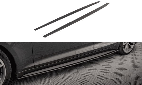 MAXTON DESIGN - Street Pro Lišty pod bočné prahy Audi A5 S-Line / S5 Sportback F5, Čierna Matná