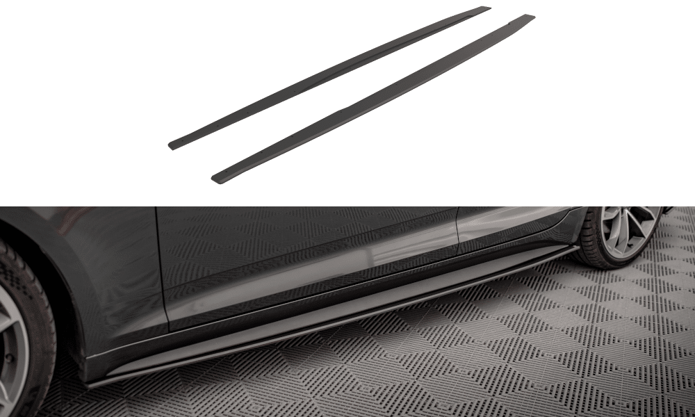 MAXTON DESIGN - Street Pro Lišty pod bočné prahy Audi A5 S-Line / S5 Sportback F5, Čierna Matná