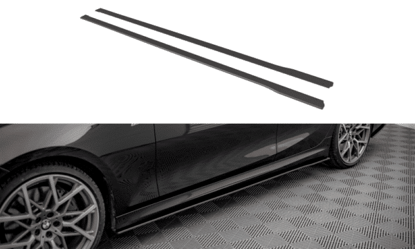 MAXTON DESIGN - Street Pro Lišty pod bočné prahy BMW 3 M-Pack G20 / G21, Čierna Matná