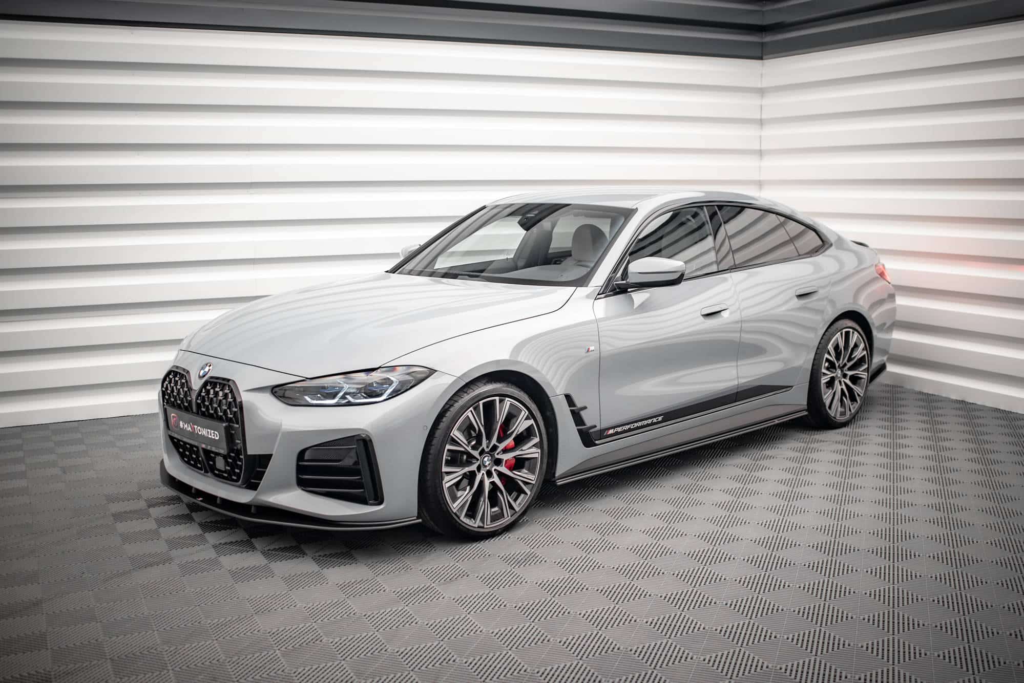MAXTON DESIGN - Street Pro Lišty pod bočné prahy vhodné pre BMW 4 Gran Coupe M-Pack G26, Čierna Matná – Obrázok 4