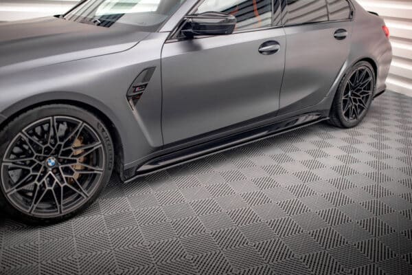 MAXTON DESIGN - Street Pro Lišty pod bočné prahy vhodné pre BMW M3 G80, Čierna Matná – Obrázok 4
