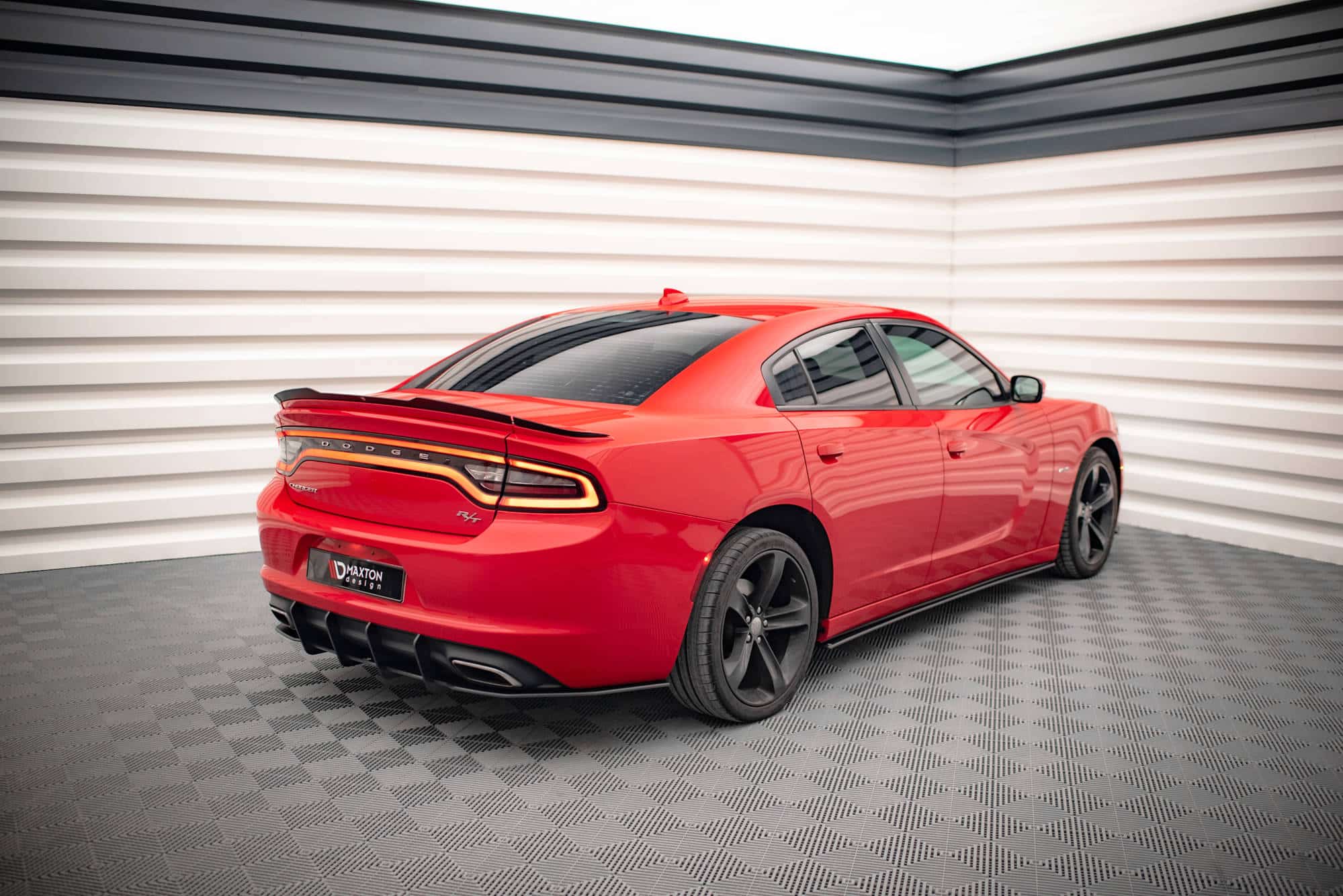 MAXTON DESIGN - Street Pro Lišty pod bočné prahy Dodge Charger RT Mk7 Facelift, Čierna Matná – Obrázok 2