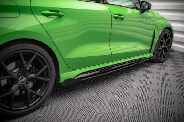 MAXTON DESIGN - Street Pro Lišty pod bočné prahy + Splitre Audi RS3 Sedan 8Y, Čierna Matná – Obrázok 2