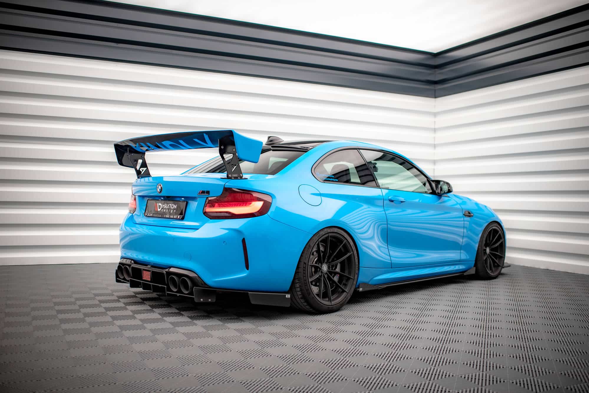 MAXTON DESIGN - Street Pro Lišty pod bočné prahy + Splitre vhodné pre BMW M2 F87, Čierna Matná – Obrázok 4