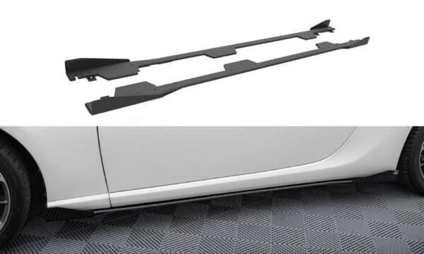 MAXTON DESIGN - Street Pro Lišty pod bočné prahy Subaru + Splitre BRZ Mk1 / Mk1 Facelift, Čierna Matná