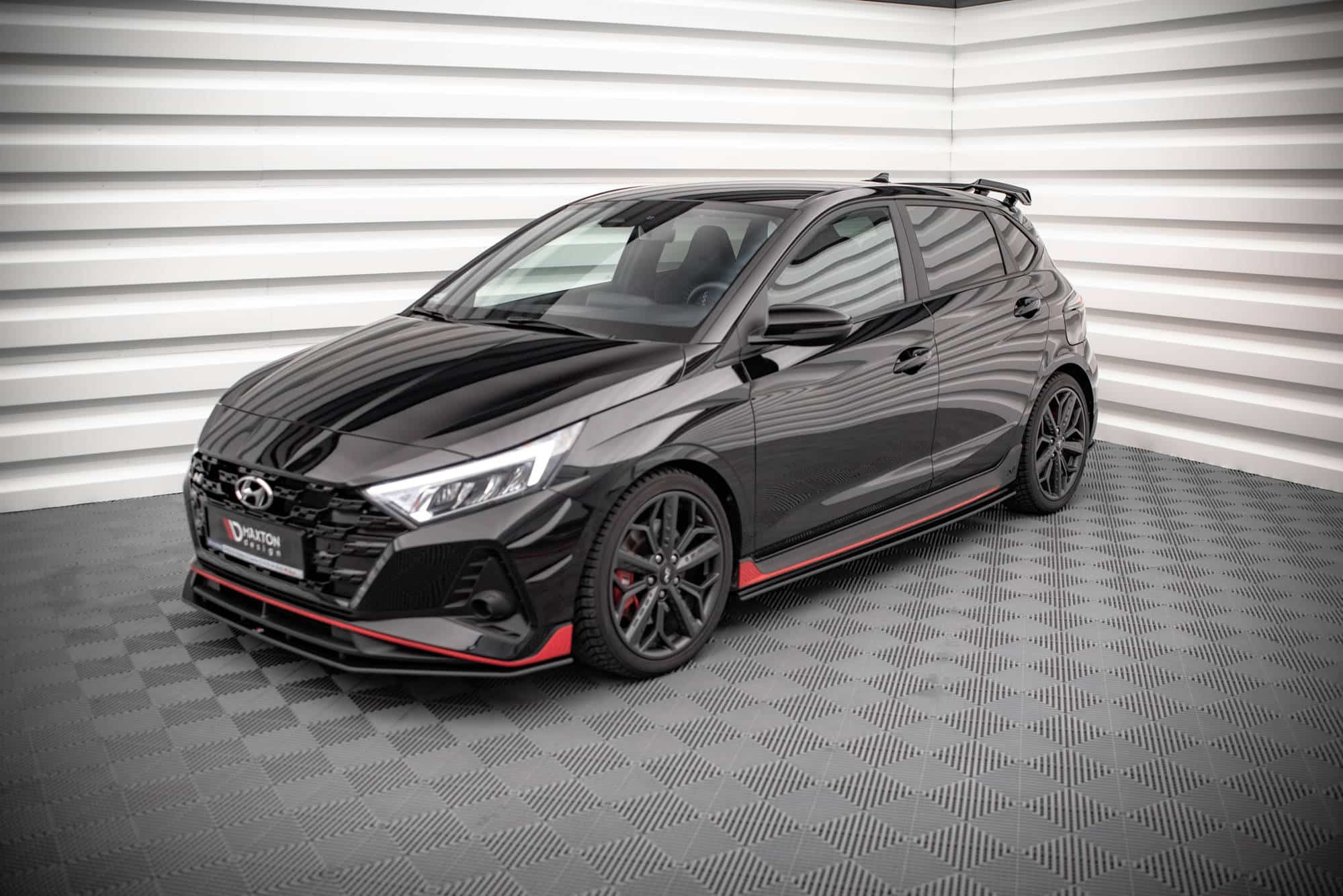 MAXTON DESIGN - Street Pro Lišty pod Bočné prahy Hyundai I20 N Mk3, Čierna Matná – Obrázok 4