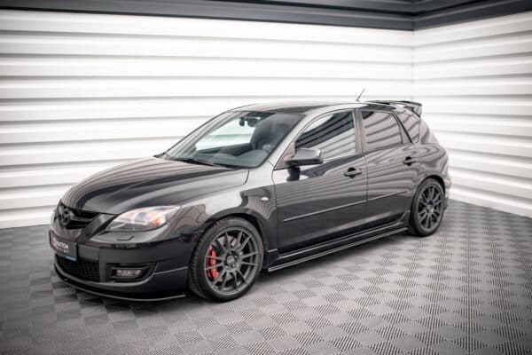 MAXTON DESIGN - Street Pro Lišty pod bočné prahy Mazda 3 MPS Mk1 US-Spec Version, Čierna Matná – Obrázok 4