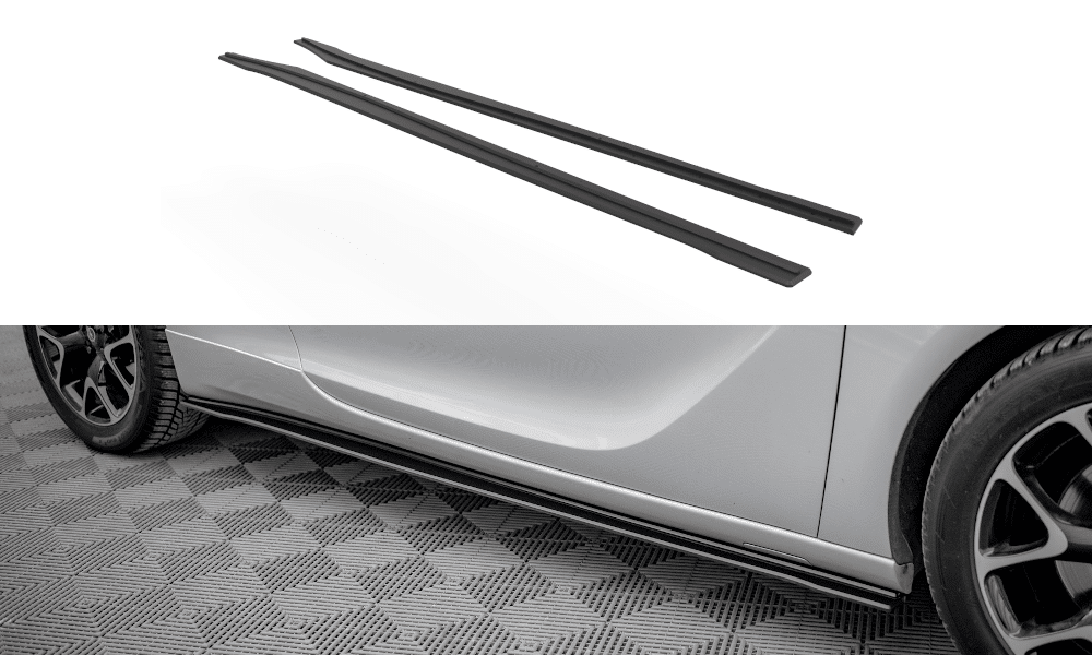 MAXTON DESIGN - Street Pro Lišty pod bočné prahy Opel Astra GTC OPC-Line J, Čierna Matná
