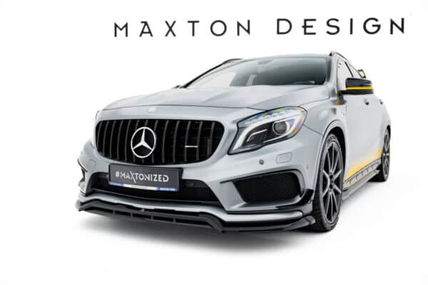 MAXTON DESIGN - Spoiler pod predný nárazník Mercedes-Benz GLA 45 AMG Off-roader X156, Čierny lesk – Obrázok 6