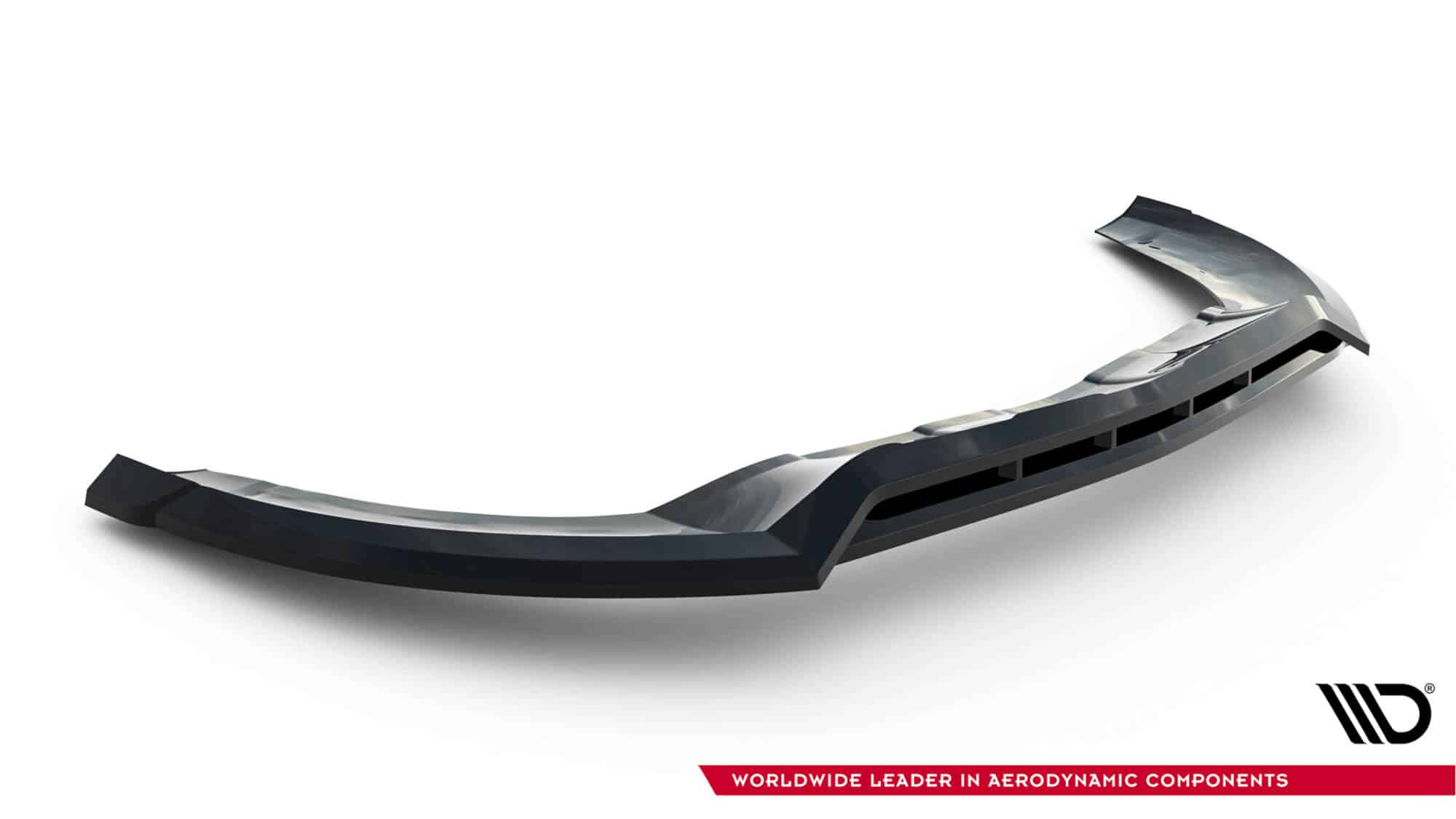 MAXTON DESIGN - Spoiler pod predný nárazník Mercedes-Benz GLA 45 AMG Off-roader X156, Čierny lesk – Obrázok 4
