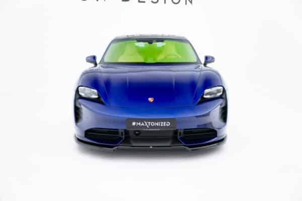MAXTON DESIGN - Spoiler pod predný nárazník Porsche Taycan Turbo S Mk1, Čierny lesk – Obrázok 6