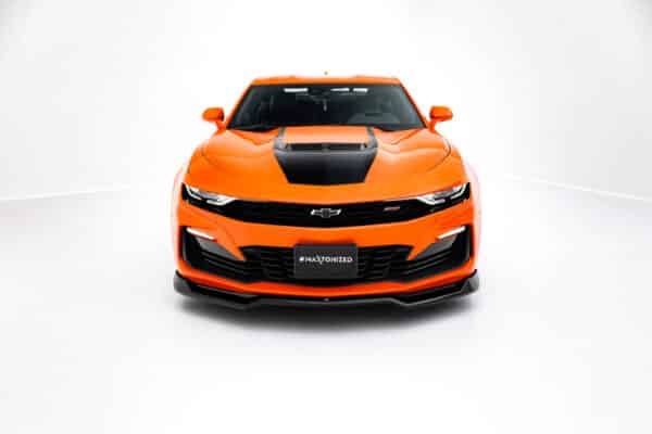 MAXTON DESIGN - Spoiler pod predný nárazník V.1 Chevrolet Camaro SS Mk6 Facelift, Čierny lesk – Obrázok 2