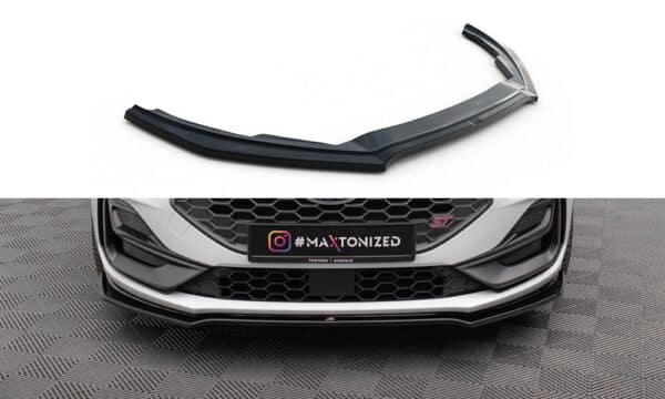 MAXTON DESIGN - Spoiler pod predný nárazník V.1 Ford Focus ST / ST-Line Mk4 Facelift, Čierny lesk