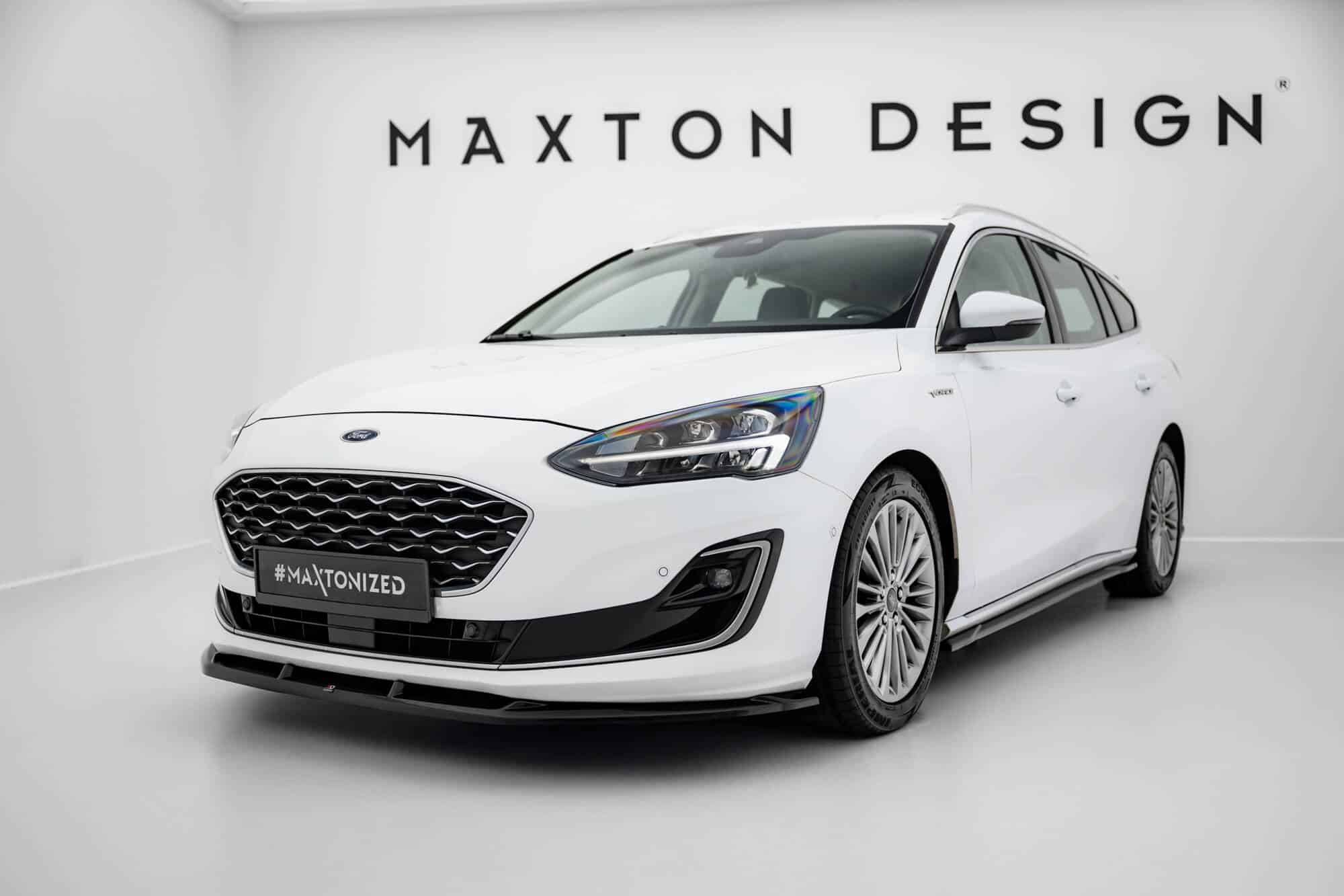 MAXTON DESIGN - Spoiler pod predný nárazník V.1 Ford Focus Vignale Estate Mk4, Čierny lesk – Obrázok 6