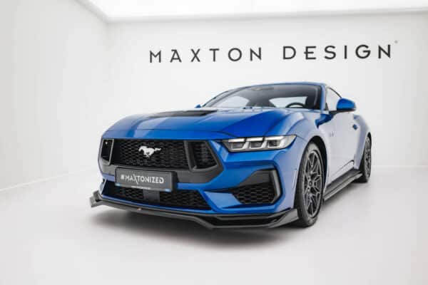 MAXTON DESIGN - Spoiler pod predný nárazník V.1 Ford Mustang GT Mk7, Čierny lesk – Obrázok 6