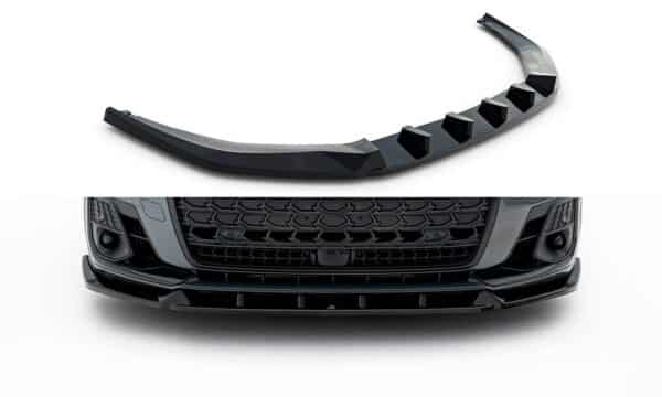 MAXTON DESIGN - Spoiler pod predný nárazník V.2  Audi S8 / A8 S-Line D5 Facelift, Čierny lesk