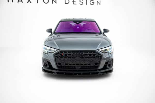 MAXTON DESIGN - Spoiler pod predný nárazník V.2  Audi S8 / A8 S-Line D5 Facelift, Čierny lesk – Obrázok 2
