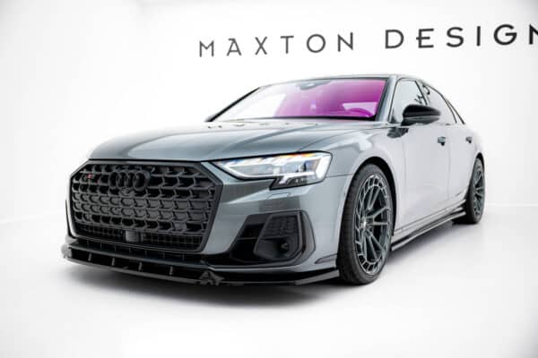 MAXTON DESIGN - Spoiler pod predný nárazník V.2  Audi S8 / A8 S-Line D5 Facelift, Čierny lesk – Obrázok 6