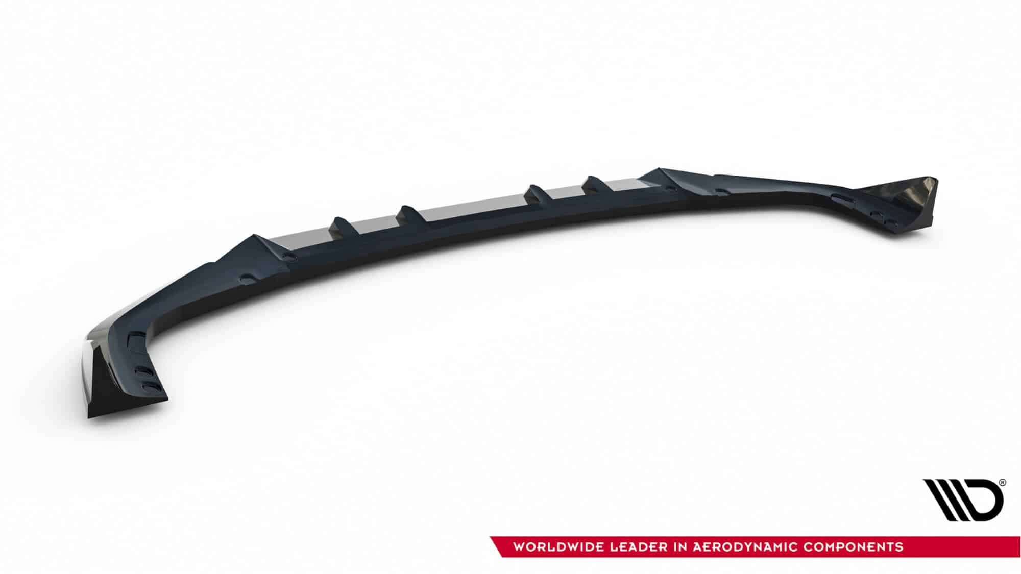 MAXTON DESIGN - Spoiler pod predný nárazník V.2 vhodné pre BMW X6 M F96 Facelift, Čierny lesk – Obrázok 3