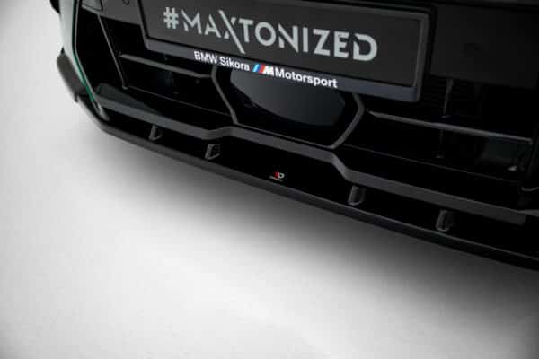MAXTON DESIGN - Spoiler pod predný nárazník V.2 vhodné pre BMW X6 M F96 Facelift, Čierny lesk – Obrázok 5