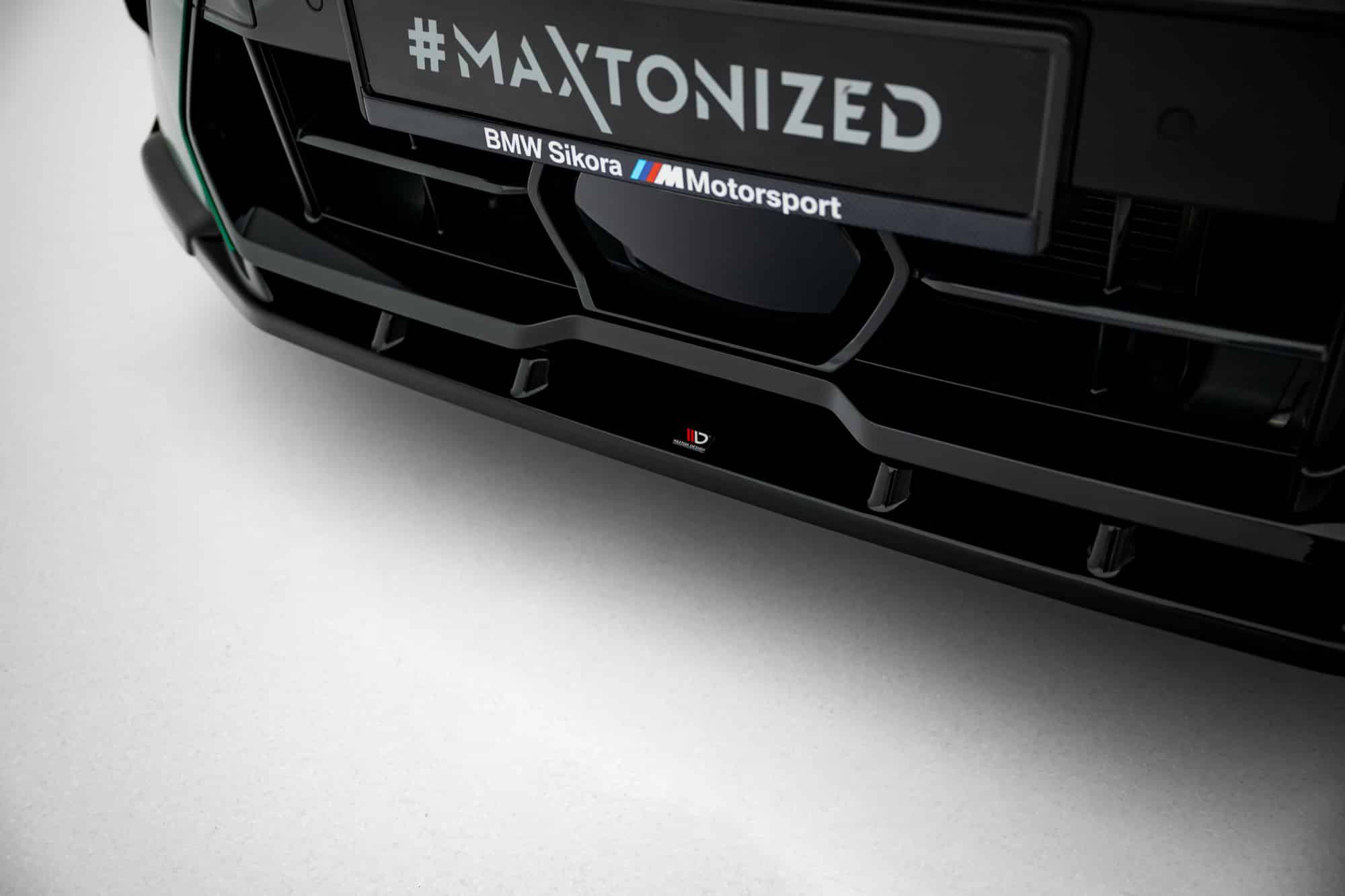 MAXTON DESIGN - Spoiler pod predný nárazník V.2 vhodné pre BMW X6 M F96 Facelift, Čierny lesk – Obrázok 5
