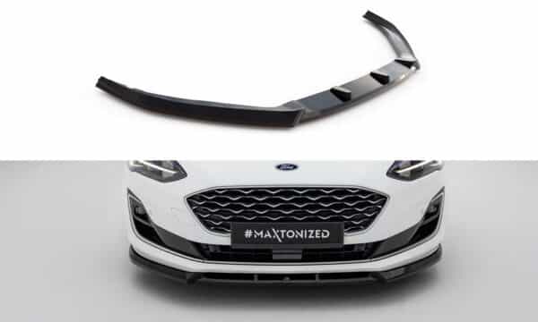 MAXTON DESIGN - Spoiler pod predný nárazník V.2 Ford Focus Vignale Estate Mk4, Čierny lesk