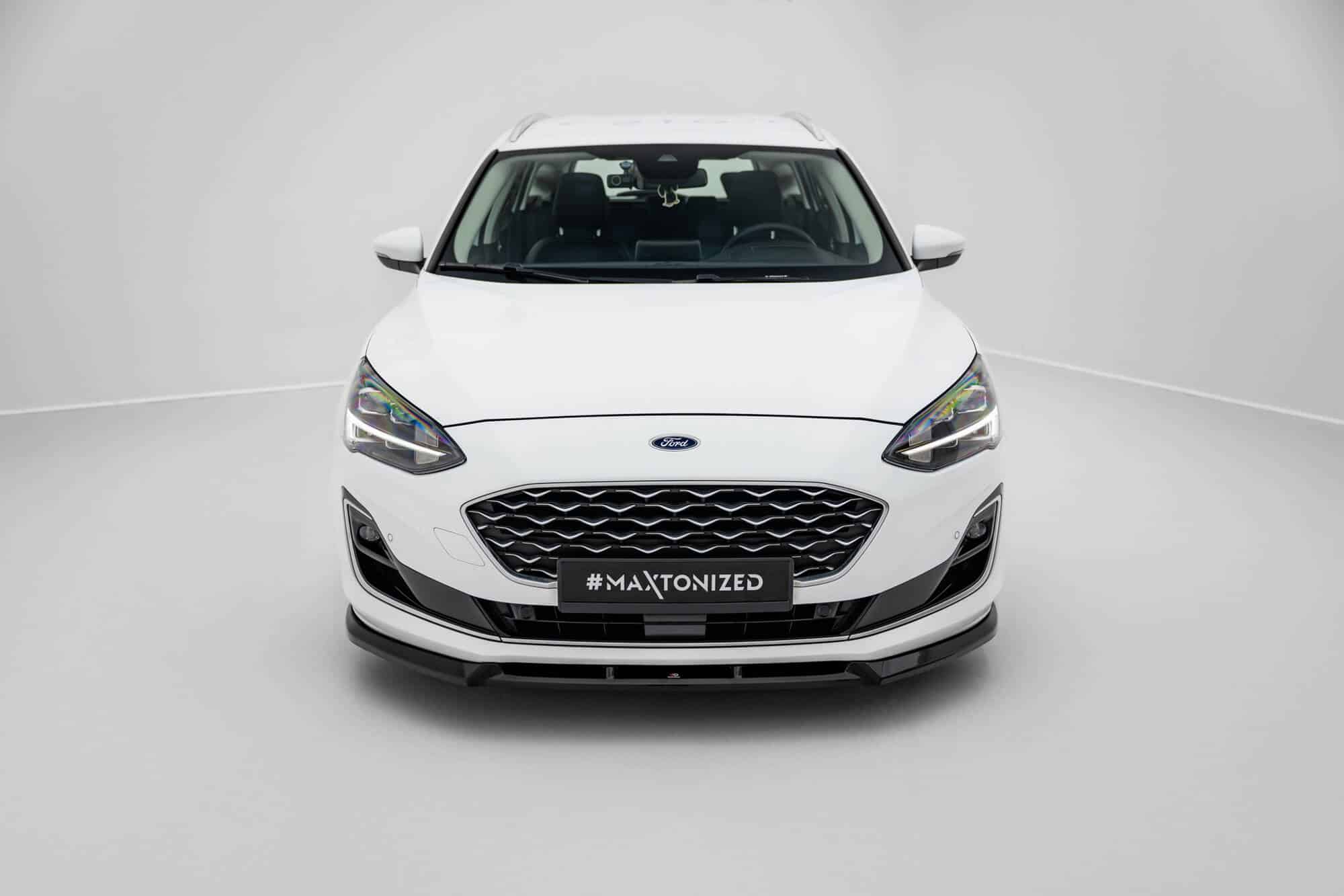 MAXTON DESIGN - Spoiler pod predný nárazník V.2 Ford Focus Vignale Estate Mk4, Čierny lesk – Obrázok 2