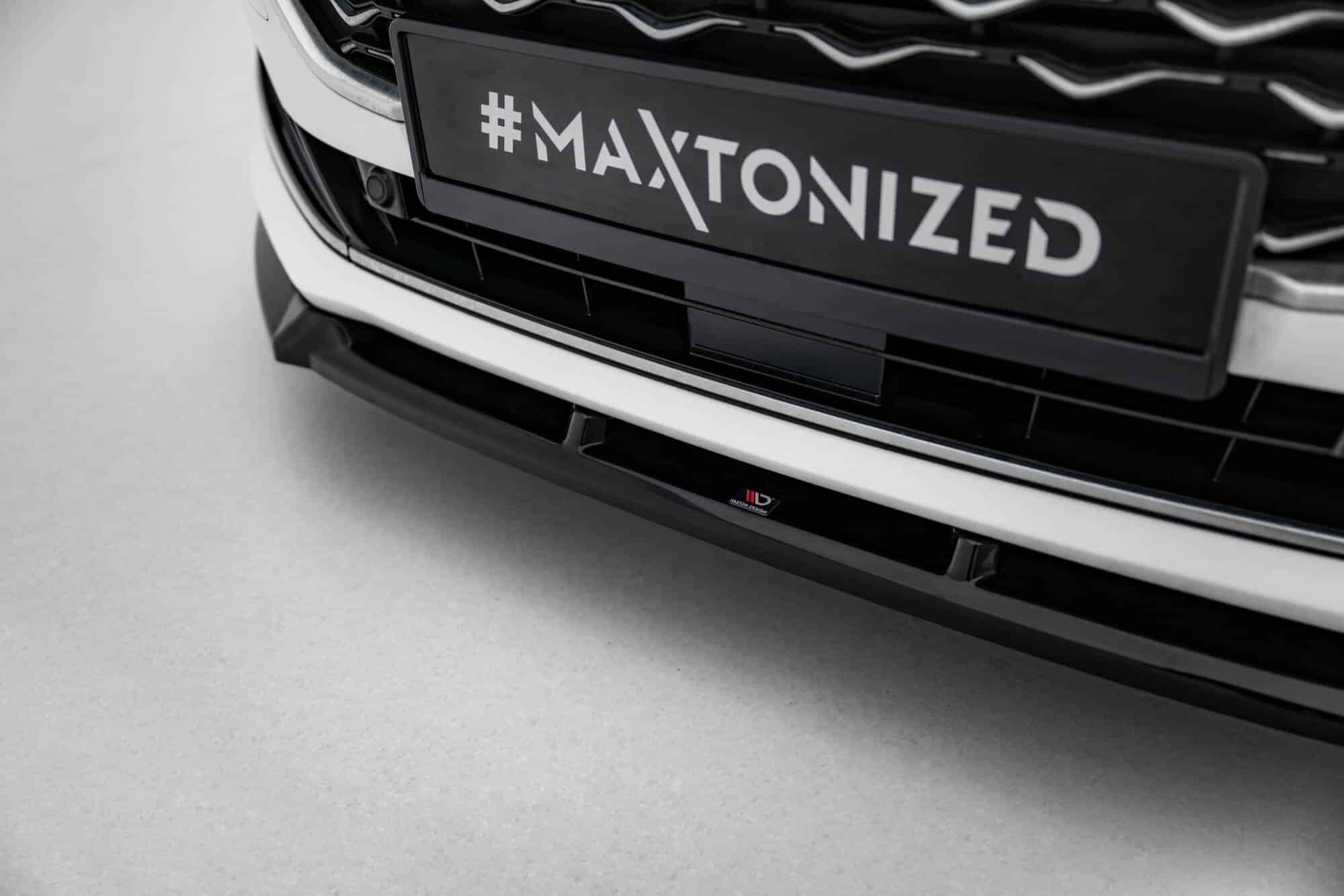 MAXTON DESIGN - Spoiler pod predný nárazník V.2 Ford Focus Vignale Estate Mk4, Čierny lesk – Obrázok 6