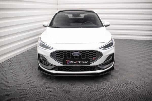 MAXTON DESIGN - Spoiler pod predný nárazník V.6 Ford Focus ST / ST-Line Mk4 Facelift, Čierny lesk – Obrázok 2