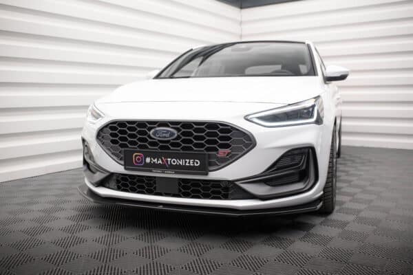 MAXTON DESIGN - Spoiler pod predný nárazník V.6 Ford Focus ST / ST-Line Mk4 Facelift, Čierny lesk – Obrázok 5