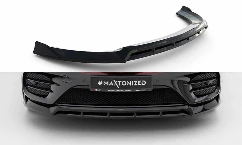 MAXTON DESIGN - Spoiler pod predný nárazník V.6 Mercedes-Benz V-Class AMG-Line W447 Facelift, Čierny lesk