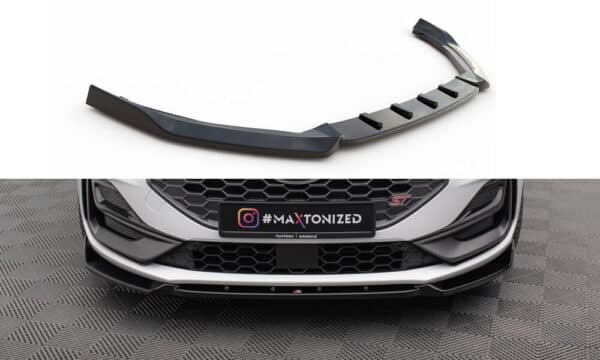 MAXTON DESIGN - Spoiler pod predný nárazník V.7 Ford Focus ST / ST-Line Mk4 Facelift, Čierny lesk